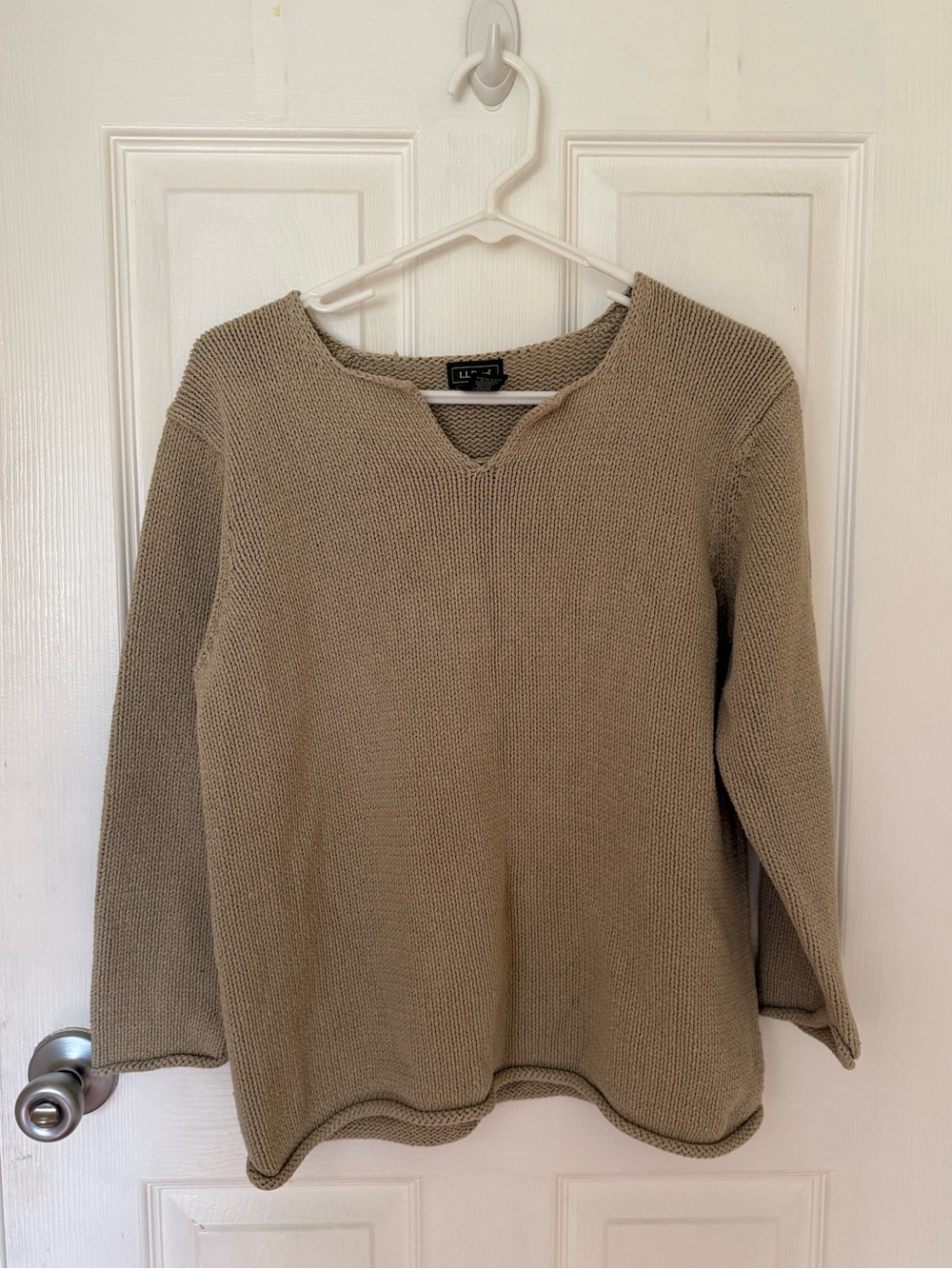 L.L.Bean V-Neck Sweater. Silk and cotton.